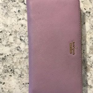 Purple wallet from Kate spade